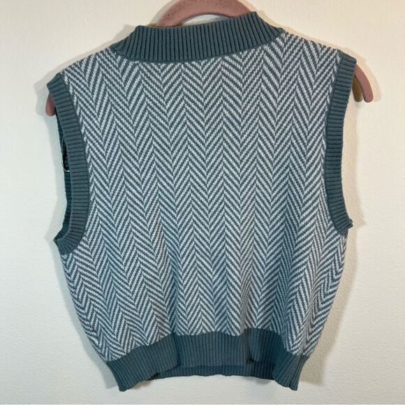 ✨ Sincerely Jules Women’s Gray Black Sweater Vest Small - Picture 8 of 10